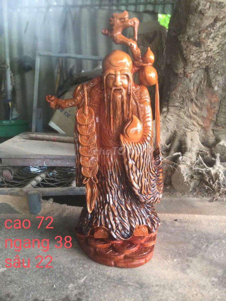 Tượng gỗ cụ thọ. Mua bán Đồ sưu tầm, đồ cổ tại Huyện Đông Hưng Thái Bình được đăng bởi an dương hình 1
