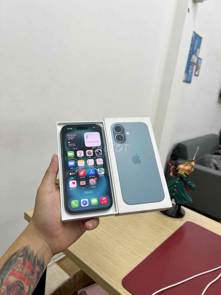 Apple iPhone 16 128GB Vn/a Pin 91% zin áp Full Box. Mua bán Điện thoại tại Quận Cầu Giấy Hà Nội được đăng bởi Trung Kiên Trả Góp Bao Nợ Xấu hình 1