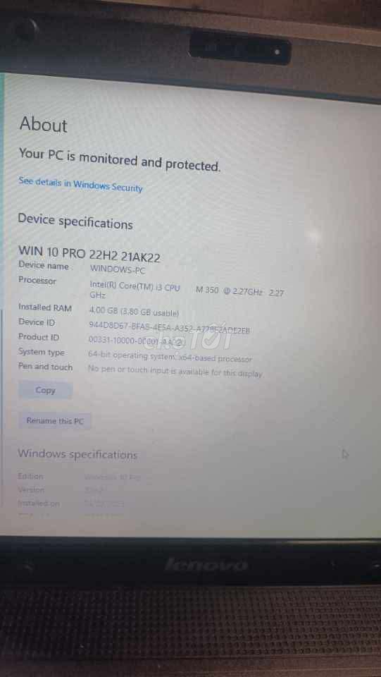 Lenovo G460 i3 4GB Windows 10 Pro. Mua bán Laptop tại Huyện Gò Công Đông Tiền Giang được đăng bởi Trương Ngọc hình 1