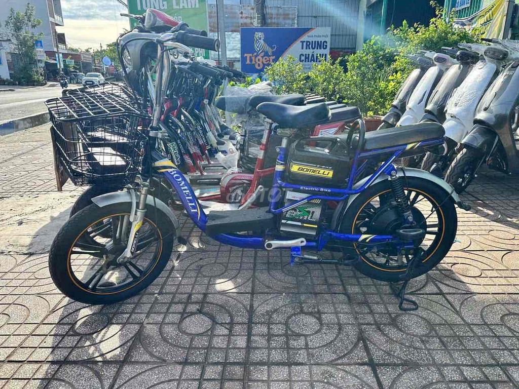 Xe đạp điện Bomelli Xanh dương Đã qua sử dụng. Mua bán Xe điện tại Quận Ô Môn Cần Thơ được đăng bởi Nhân hình 1
