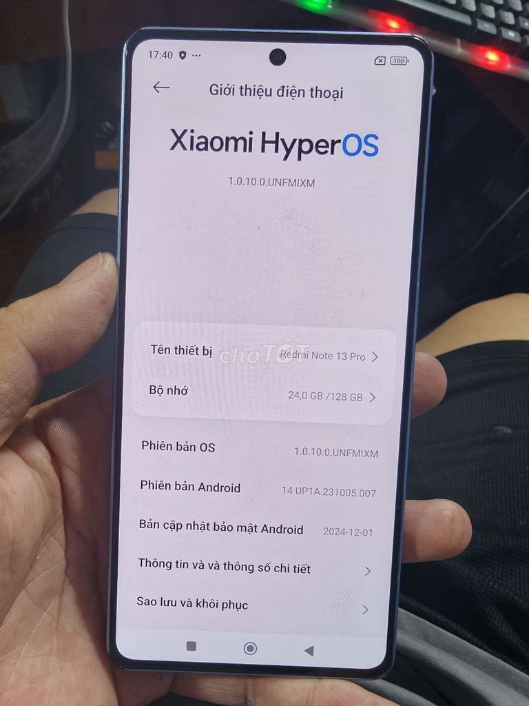 Xiaomi Redmi Note 13 Pro 8GB/128GB Tím. Mua bán Điện thoại tại Quận Nam Từ Liêm Hà Nội được đăng bởi Hoàng Đông hình 1