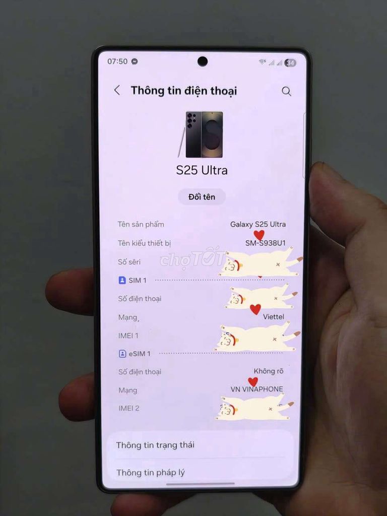 Samsung S25 Ultra 256GB Đen Lock. Mua bán Điện thoại tại Quận Ba Đình Hà Nội được đăng bởi Duc Minh hình 1