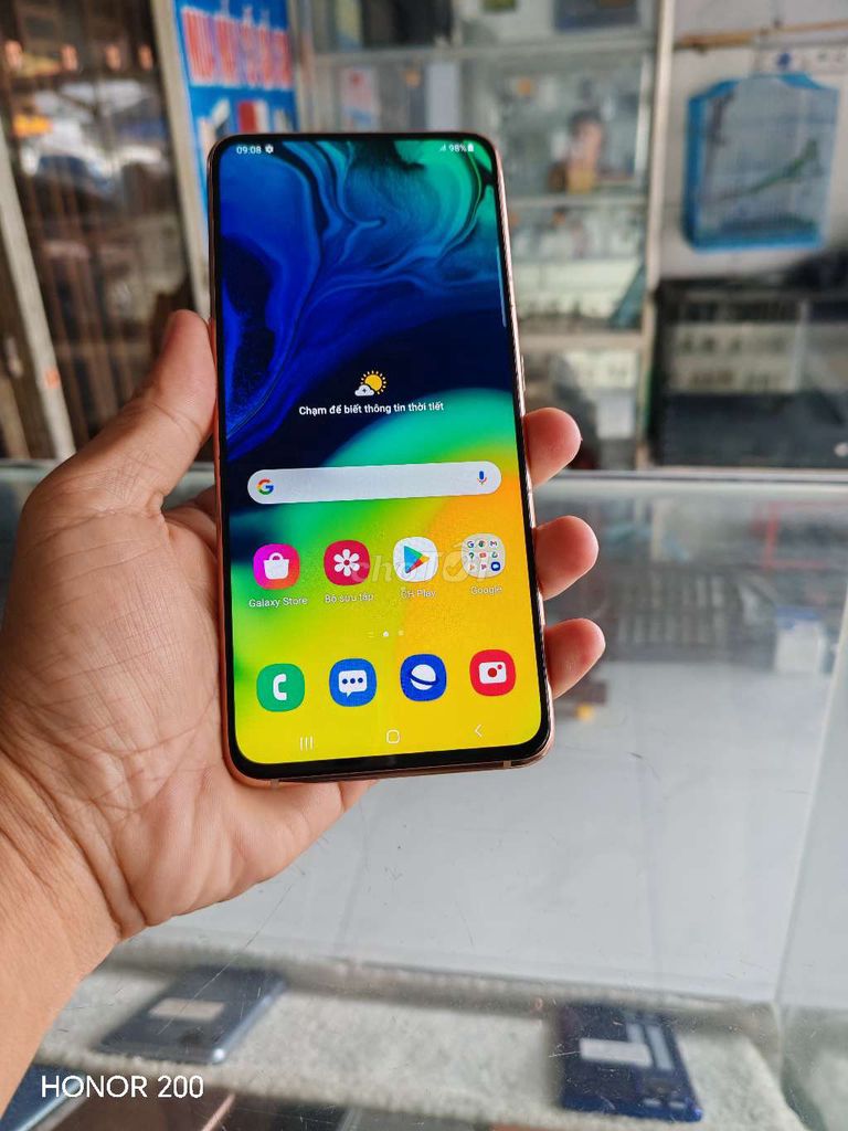 Galaxy A80 màu vàng hồng