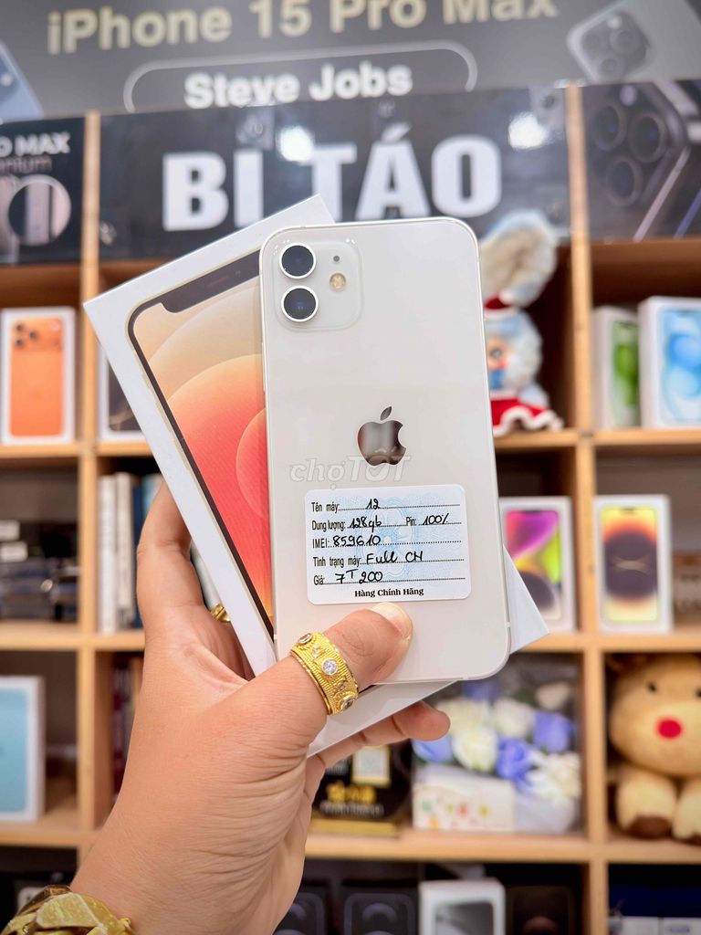 Apple iPhone 12 128GB Trắng. Mua bán Điện thoại tại Thành phố Long Xuyên An Giang được đăng bởi Bi Táo Store hình 1