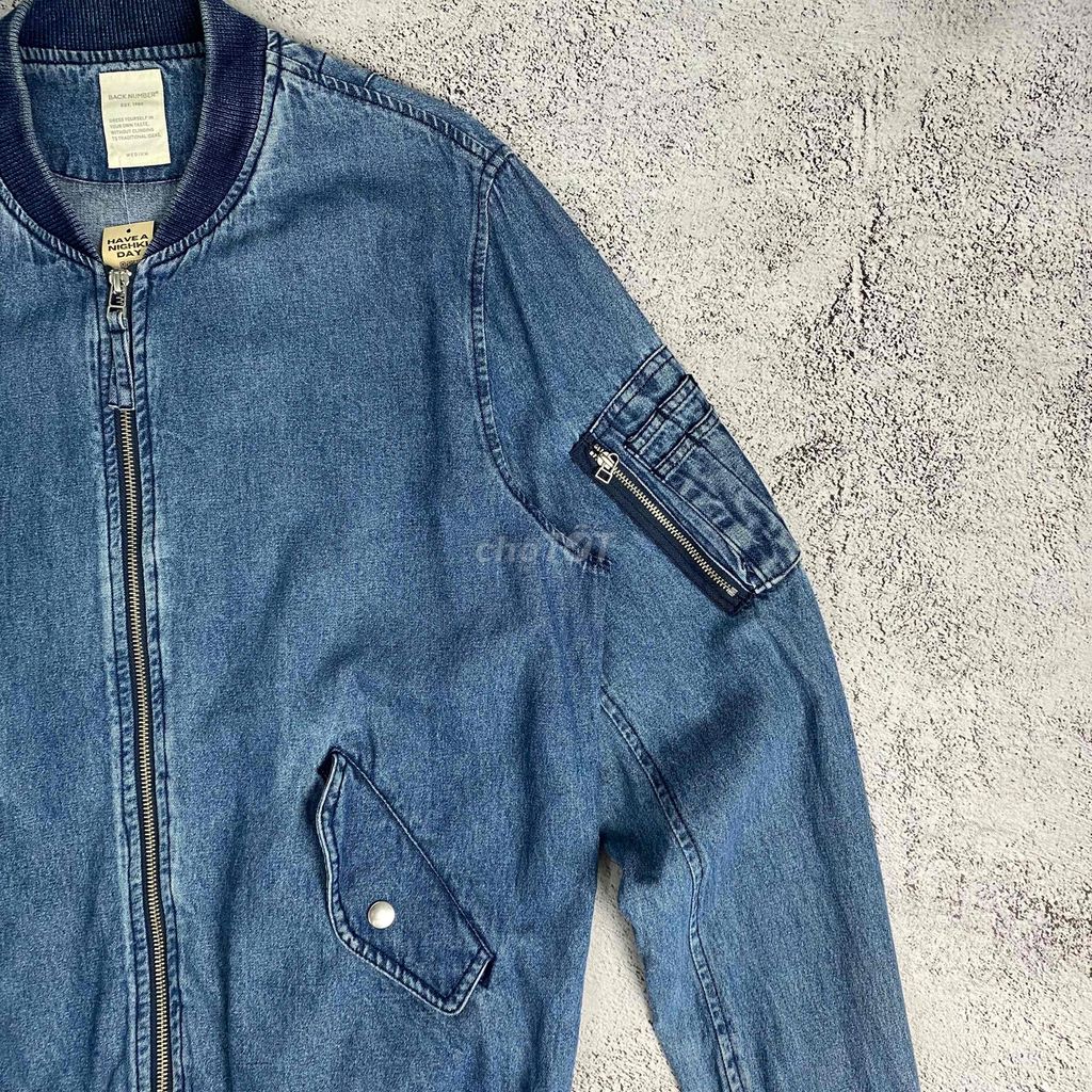 /Bomber Denim Jacket by Back Number/. Mua bán Quần áo tại Quận Ngũ Hành Sơn Đà Nẵng được đăng bởi Bạch Lê Hoàng hình 6