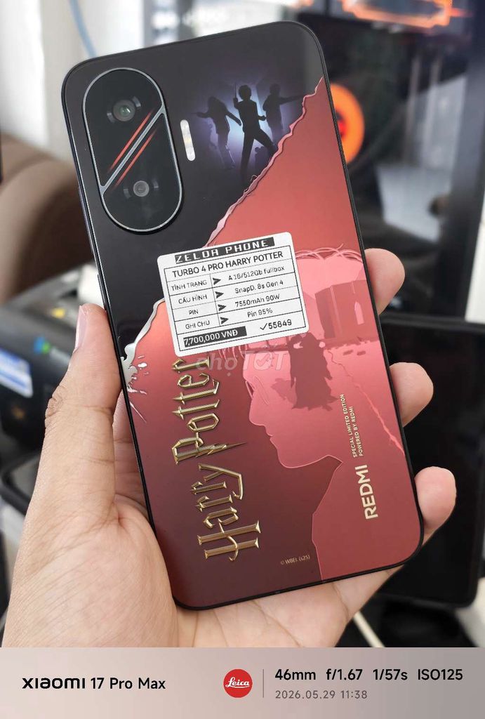 Turbo 4 Pro 16GB/512 Harry Potter Edition Fullbox. Mua bán Điện thoại tại Quận Ninh Kiều Cần Thơ được đăng bởi Zelda Phone hình 1