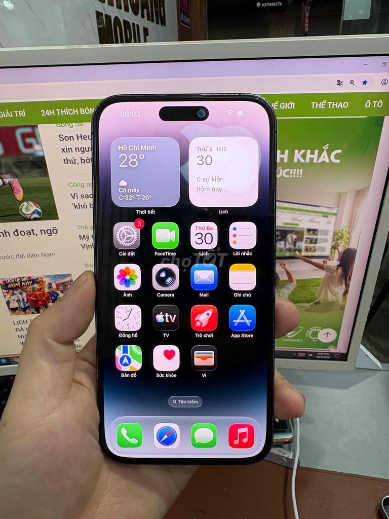 iphone 14promax 256g zin all 98% sof olet 120hz. Mua bán Điện thoại tại Quận Lê Chân Hải Phòng được đăng bởi hoang anh hình 1