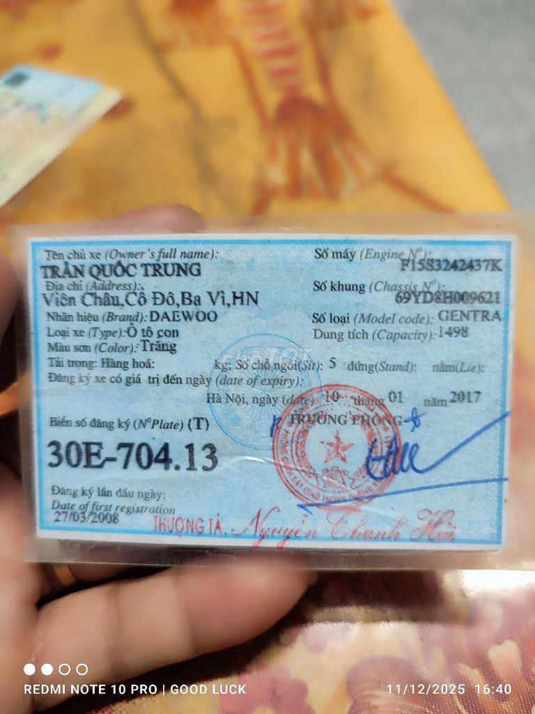 Daewoo Gentra 2008 Trắng Số sàn. Mua bán Ô tô tại Quận Cầu Giấy Hà Nội được đăng bởi Đoàn Thiện hình 6