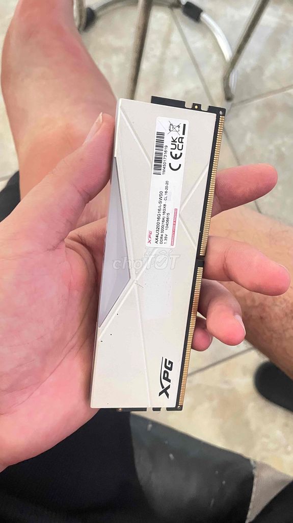 RAM XPG D50 16GB 3200 BUS Trắng. Mua bán Linh kiện (RAM, Card...) tại Huyện Sóc Sơn Hà Nội được đăng bởi Công Master Pc hình 1