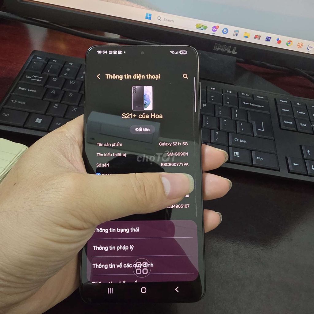 Samsung S21 Plus 256GB Đen Màn lỗi. Mua bán Điện thoại tại Quận Kiến An Hải Phòng được đăng bởi Phạm Hướng hình 1