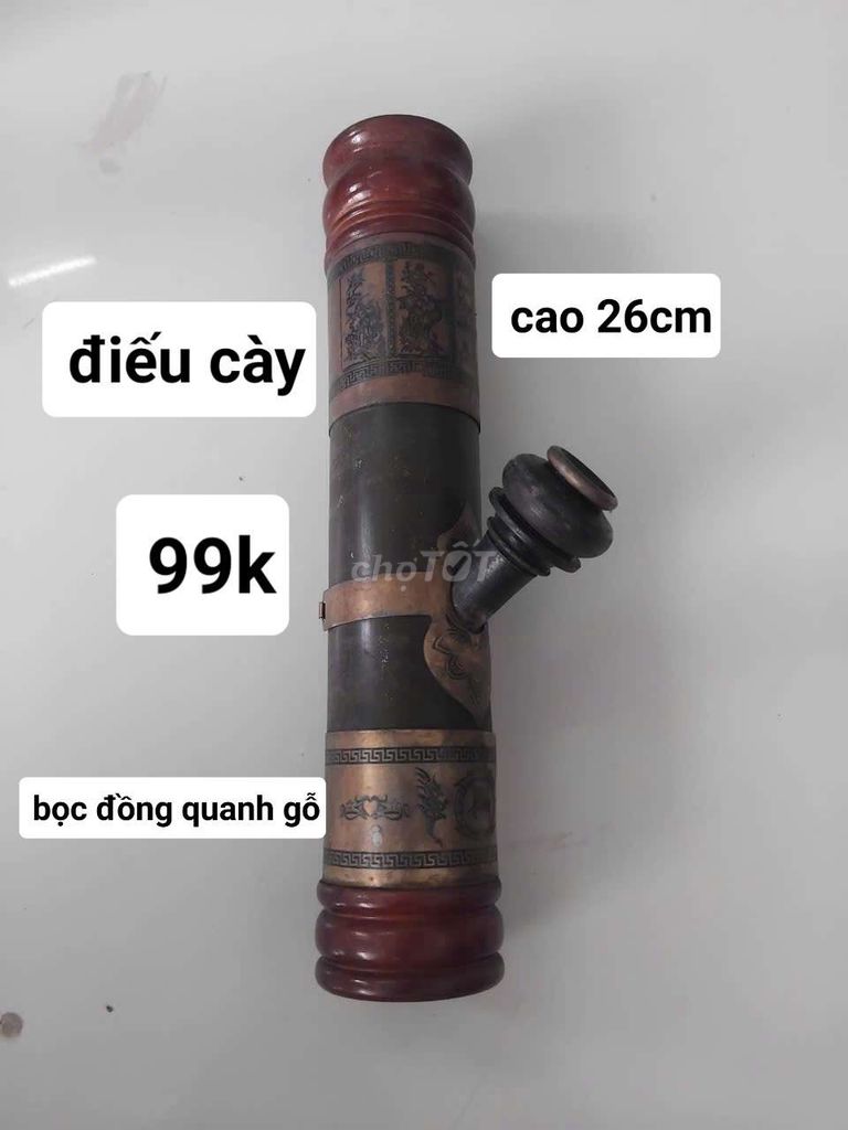 Điếu cày Gỗ Đồng 26cm(bán 100k). Mua bán Sở thích khác tại Quận Ninh Kiều Cần Thơ được đăng bởi Hải Yến hình 1