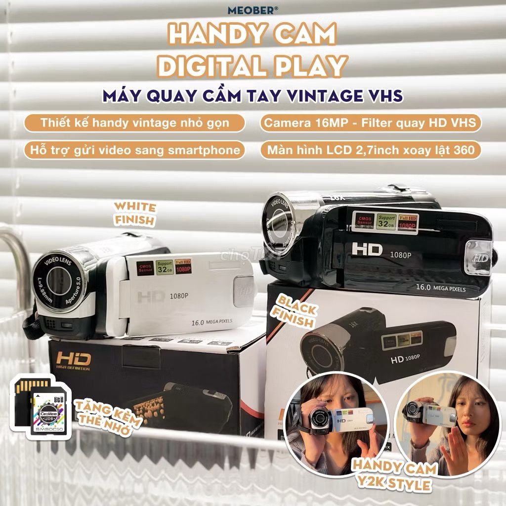 Máy quay phim Digital Handy Camera Y2K 16MP. Mua bán Máy ảnh, Máy quay tại Thành phố Thủ Đức Tp Hồ Chí Minh được đăng bởi Trang Mây hình 1