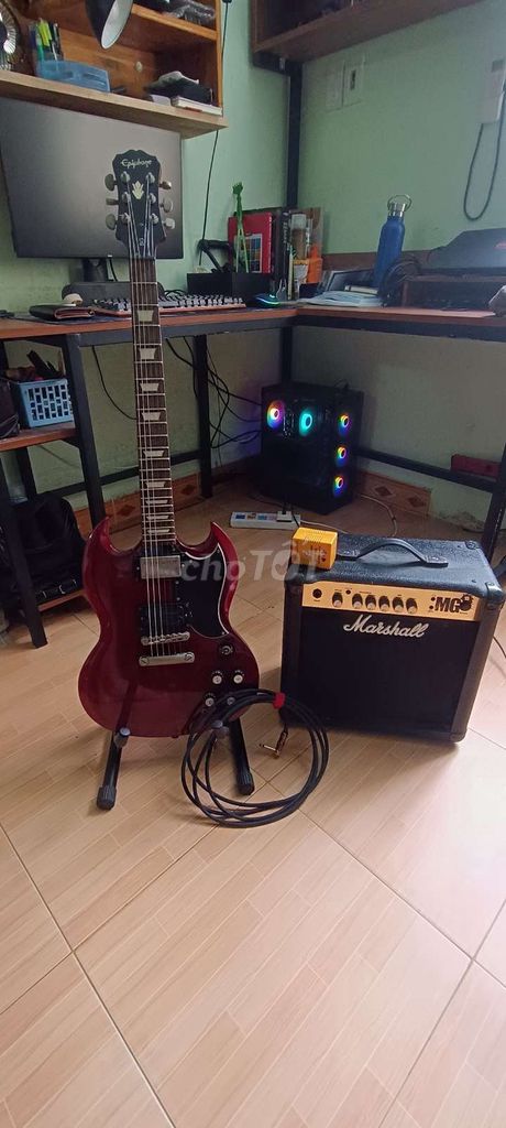 Đàn guitar điện Epiphone Đỏ. Mua bán Nhạc cụ tại Quận Cẩm Lệ Đà Nẵng được đăng bởi Nguyễn Hữu Duy Bảo hình 1