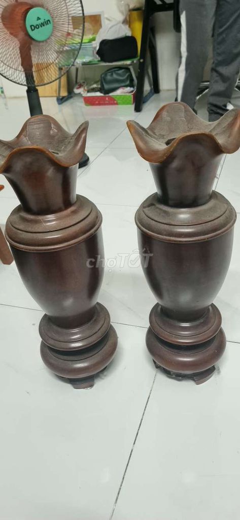 Lộc bình gỗ căm xe màu Nâu. Mua bán Đồ sưu tầm, đồ cổ tại Quận 12 Tp Hồ Chí Minh được đăng bởi Nguyễn  hình 1
