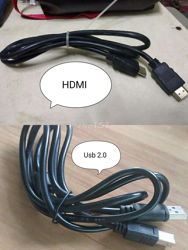 🍋 2 loại cáp HDMI và cáp USB 2.0 như hình,ship xa