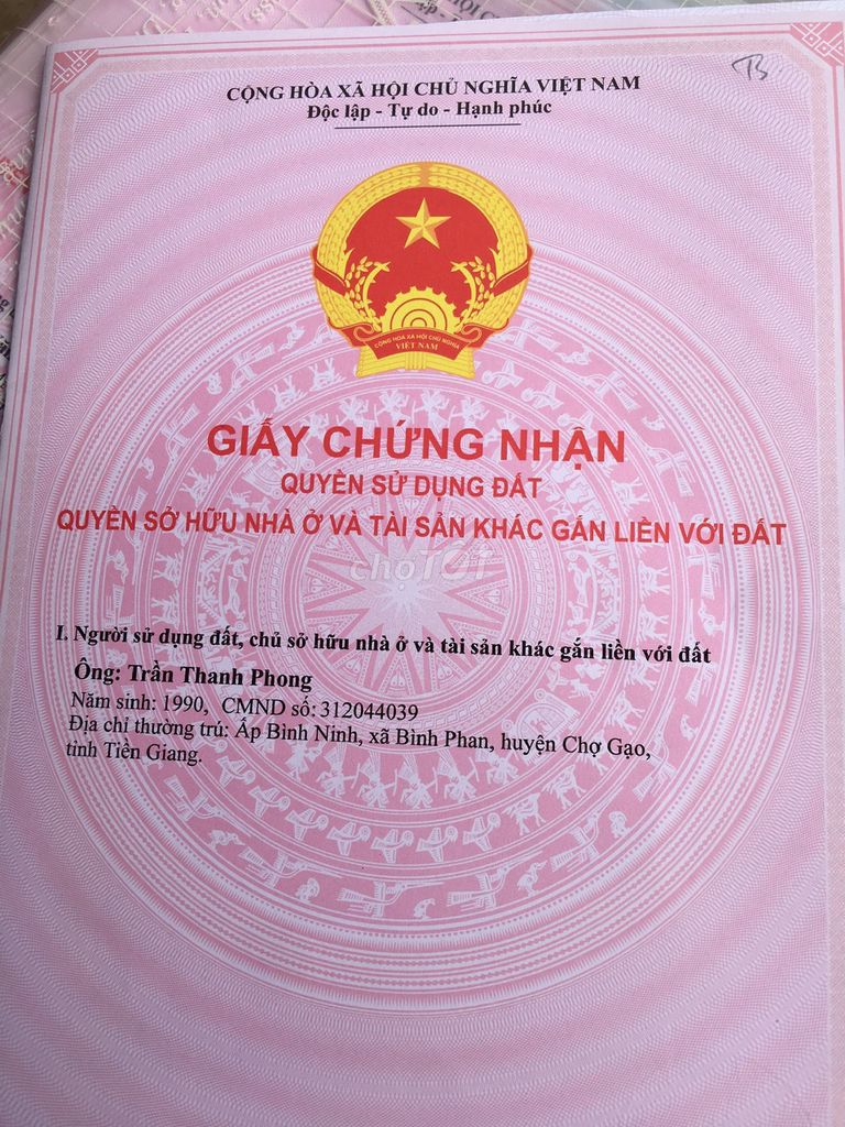 bán đất nhà cồn thới sơn cách cầu rạch miễu 2 200m