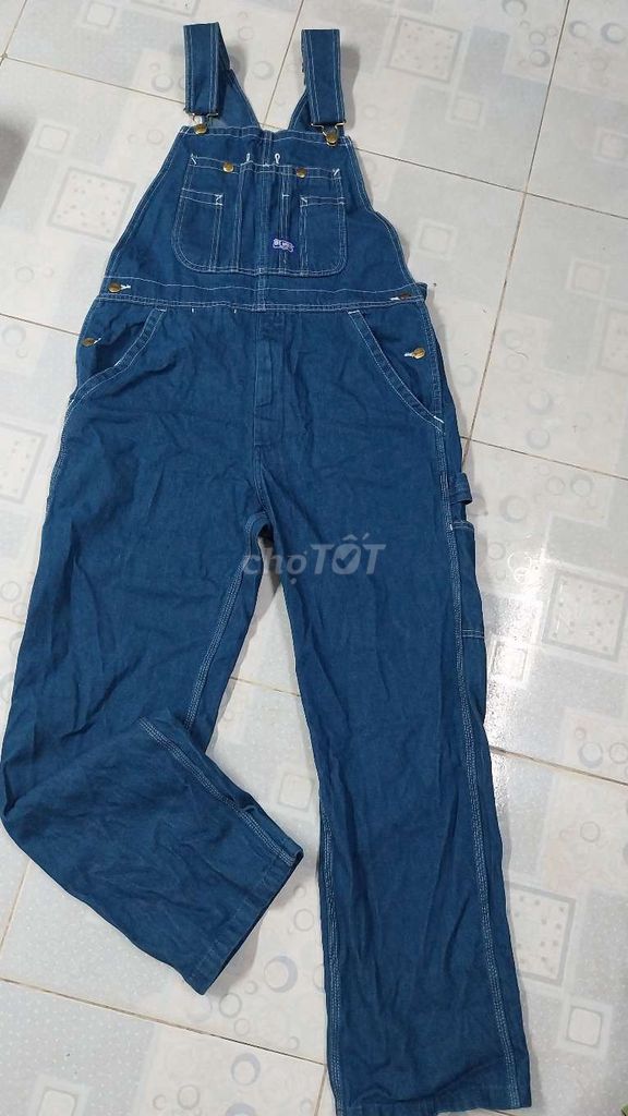 Yếm jean Jean mềm Xanh đậm XL. Mua bán Quần áo tại Quận Liên Chiểu Đà Nẵng được đăng bởi HBT hình 1
