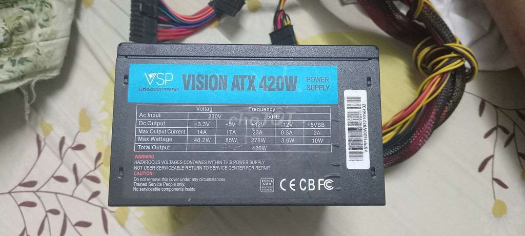 Nguồn máy tính VSP VISION ATX 420W Đen. Mua bán Linh kiện (RAM, Card...) tại Quận 4 Tp Hồ Chí Minh được đăng bởi Khôi Nguyễn hình 1