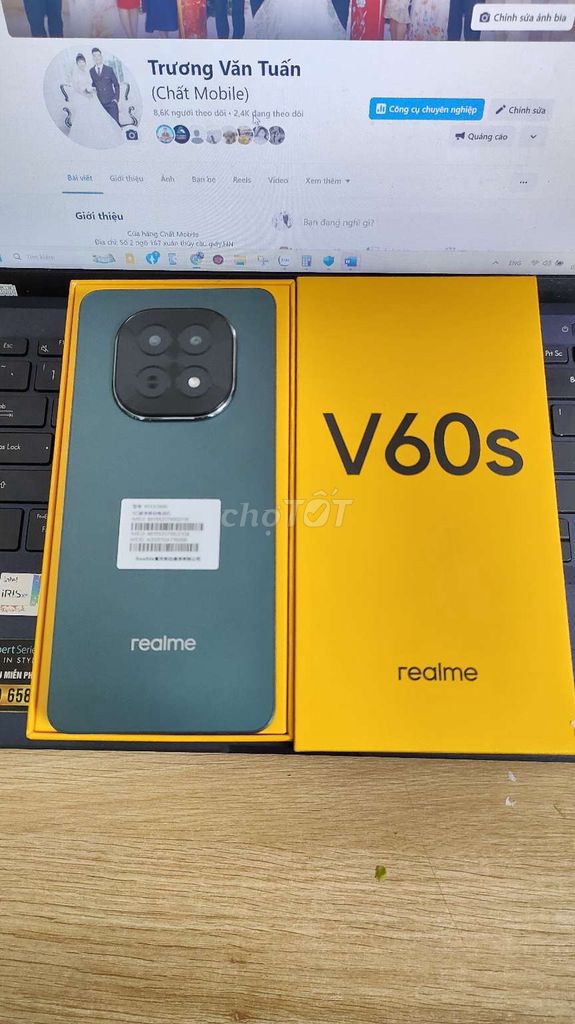 Điện thoại Realme V60S Newbox ,ram 6/128Gb ,pin 5k