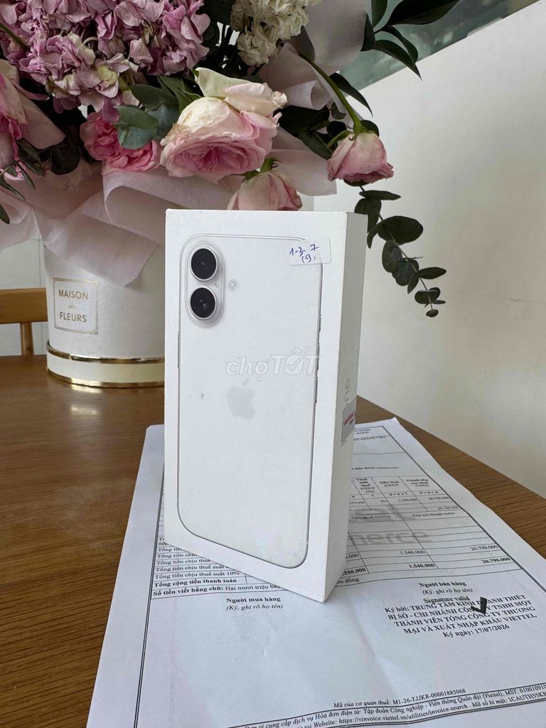 Apple iPhone 16 128GB Trắng vn/a New chưa acti.. Mua bán Điện thoại tại Quận Ninh Kiều Cần Thơ được đăng bởi Khải mobile hình 1