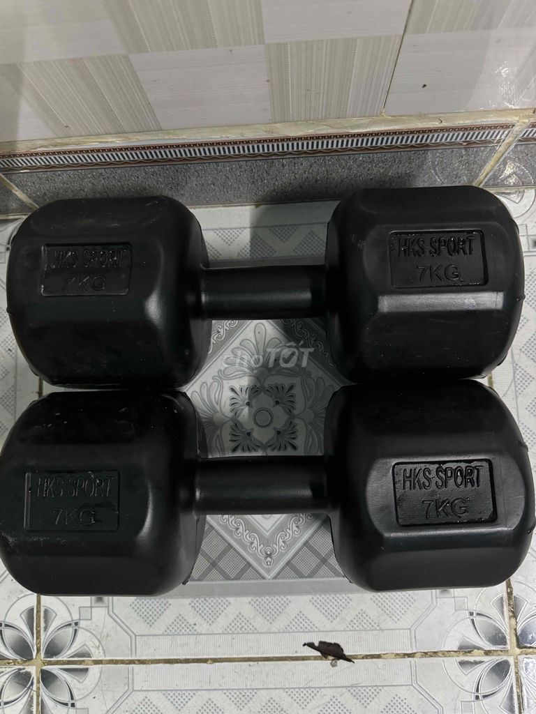 Tạ tay HKS Sport 7kg Đen. Mua bán Đồ thể thao, Dã ngoại tại Quận Ngũ Hành Sơn Đà Nẵng được đăng bởi Khai Huynh hình 1