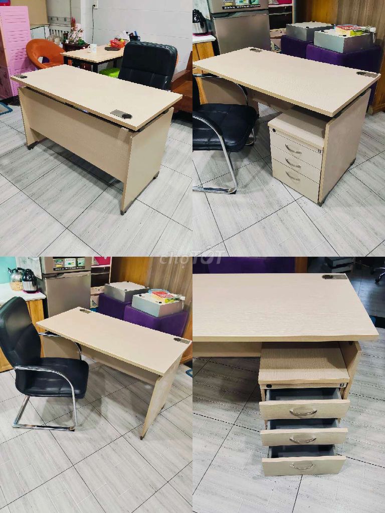 Bàn làm việc LUFA ,ghế xoay hòa phát,hộc tủ hồ sơ . Mua bán Bàn ghế tại Quận Tân Phú Tp Hồ Chí Minh được đăng bởi Trâm Trần hình 1