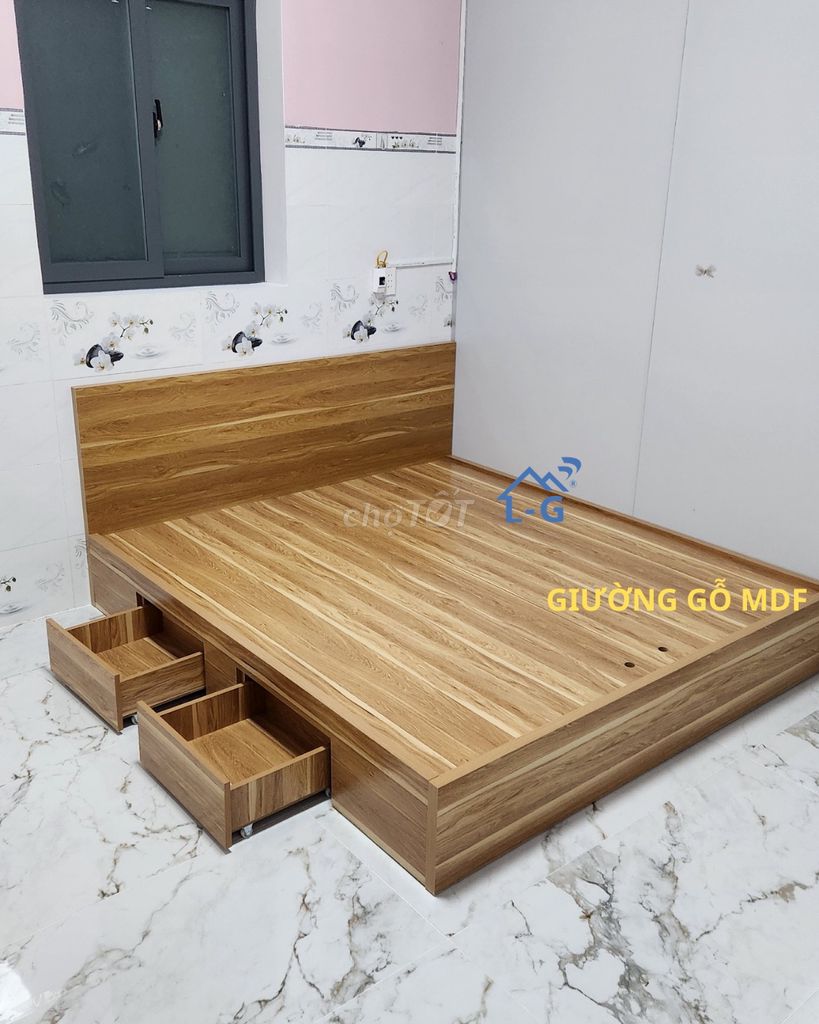 GIƯỜNG GỖ>>GIƯỜNG GỖ MDF$$GIƯỜNG GỖ MỚI@@GIƯỜNG GỖ. Mua bán Giường, chăn ga gối nệm tại Quận 6 Tp Hồ Chí Minh được đăng bởi Lâm Gia Home hình 1