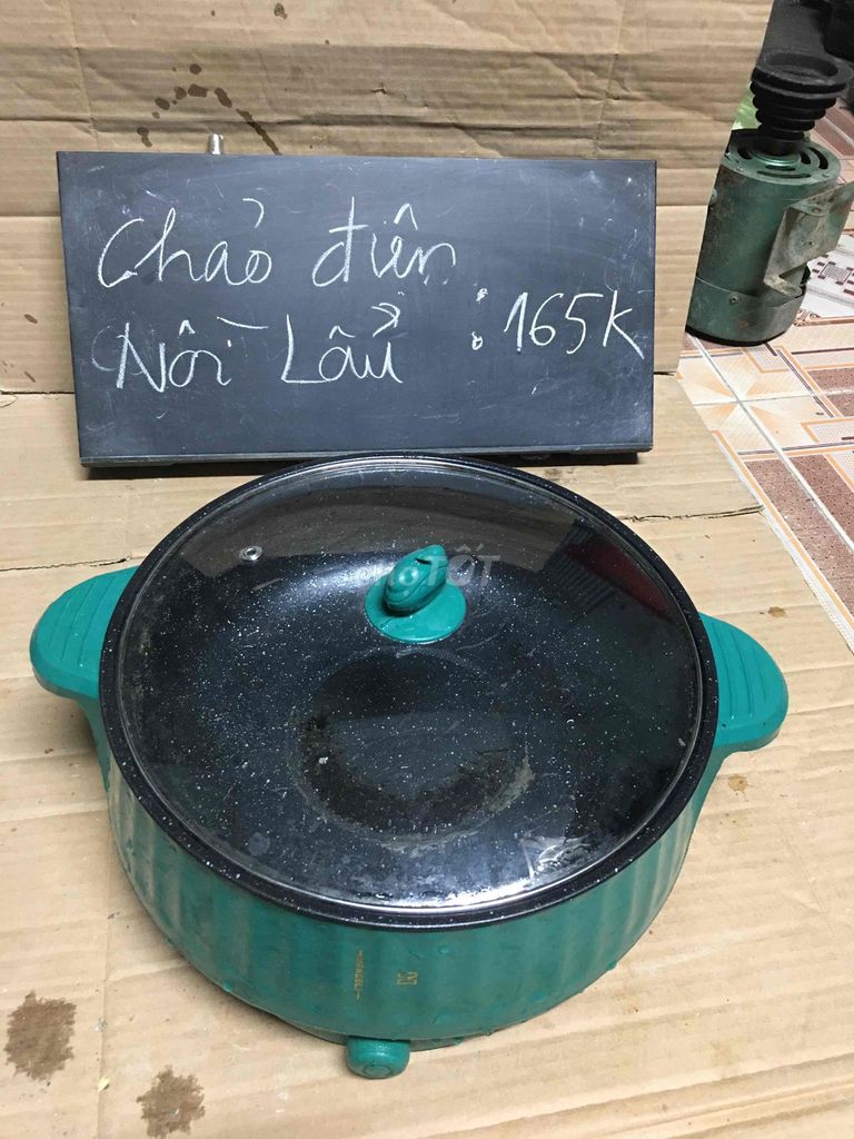 Nồi lẩu điện Xanh Kim loại Nấu canh, rán, xào, lẩu. Mua bán Bếp, lò, đồ điện nhà bếp tại Thị xã Duy Tiên Hà Nam được đăng bởi hinh dieu linh hình 1