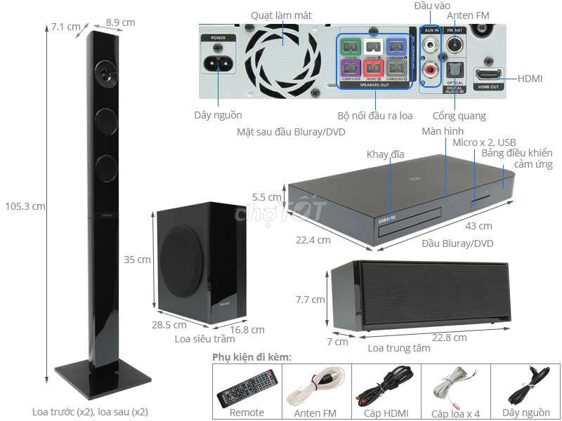 Bán dàn âm thanh samsung 5.1 đẹp nguyên zin. Mua bán Tivi, Âm thanh tại Thành phố Vũng Tàu Bà Rịa - Vũng Tàu được đăng bởi hạnh phúc  hình 2