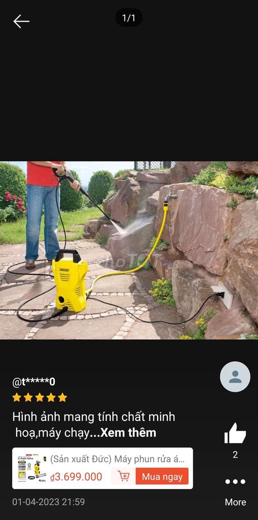 Thanh lý máy rửa xe karcher k2