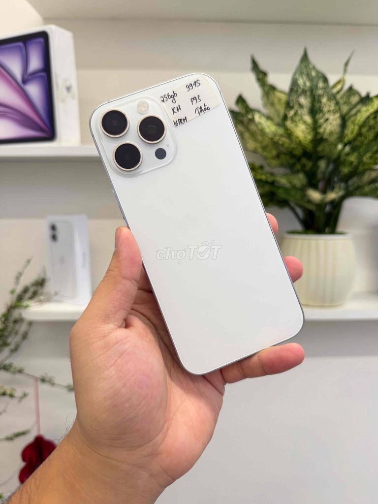 Apple iPhone 16 Pro Max 256GB Trắng. Mua bán Điện thoại tại Quận Thanh Xuân Hà Nội được đăng bởi Bùi Hiếu  H iStore hình 1