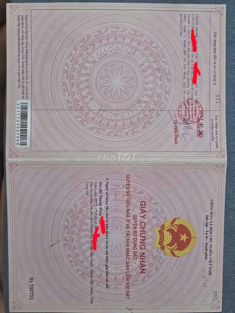 Bán đất thổ cư Cần Giuộc