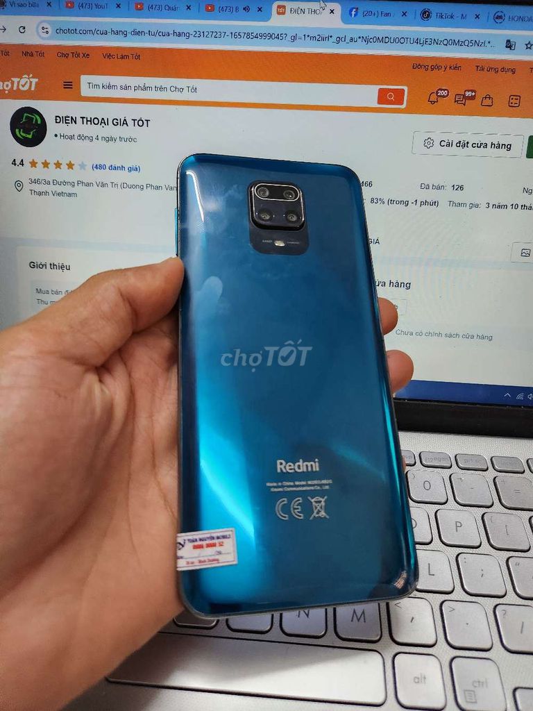Xiaomi Redmi Note 9S 128GB PIN 5000 SNAP 720G . Mua bán Điện thoại tại Quận Bình Thạnh Tp Hồ Chí Minh được đăng bởi Dân Mobile hình 1