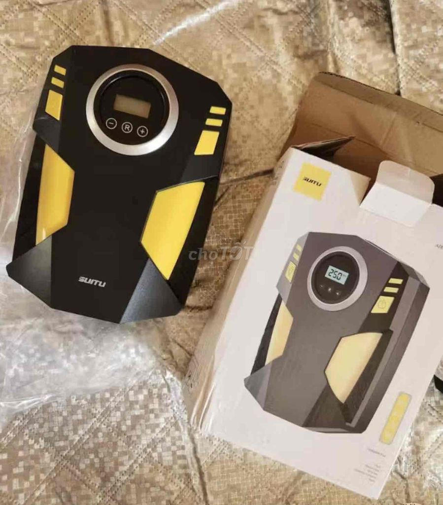 Mới mua về chưa dùng Bơm lốp ô tô SUITU Đen vàng. Mua bán Phụ tùng xe tại Quận Hoàng Mai Hà Nội được đăng bởi Hiền Cận hình 1