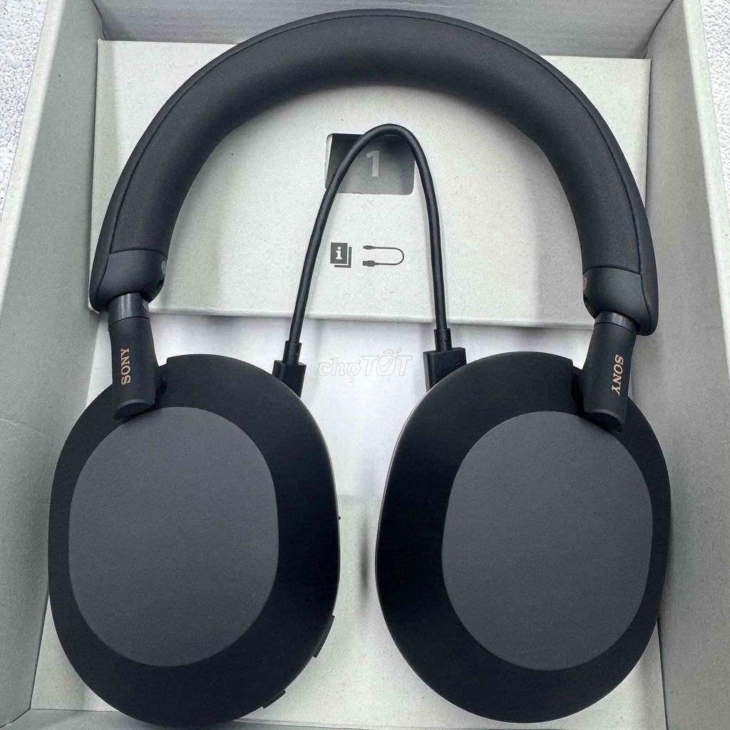 Tai nghe chụp tai Sony WH-1000XM5 Đen Gần như mới. Mua bán Tivi, Âm thanh tại Huyện Hoài Đức Hà Nội được đăng bởi Mboss Mobile hình 1