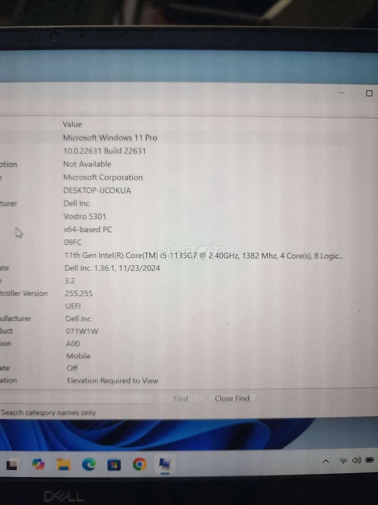 Dell Vostr***5G7 8GB/256GB. Mua bán Laptop tại Quận Bình Tân Tp Hồ Chí Minh được đăng bởi Ngoc hình 1