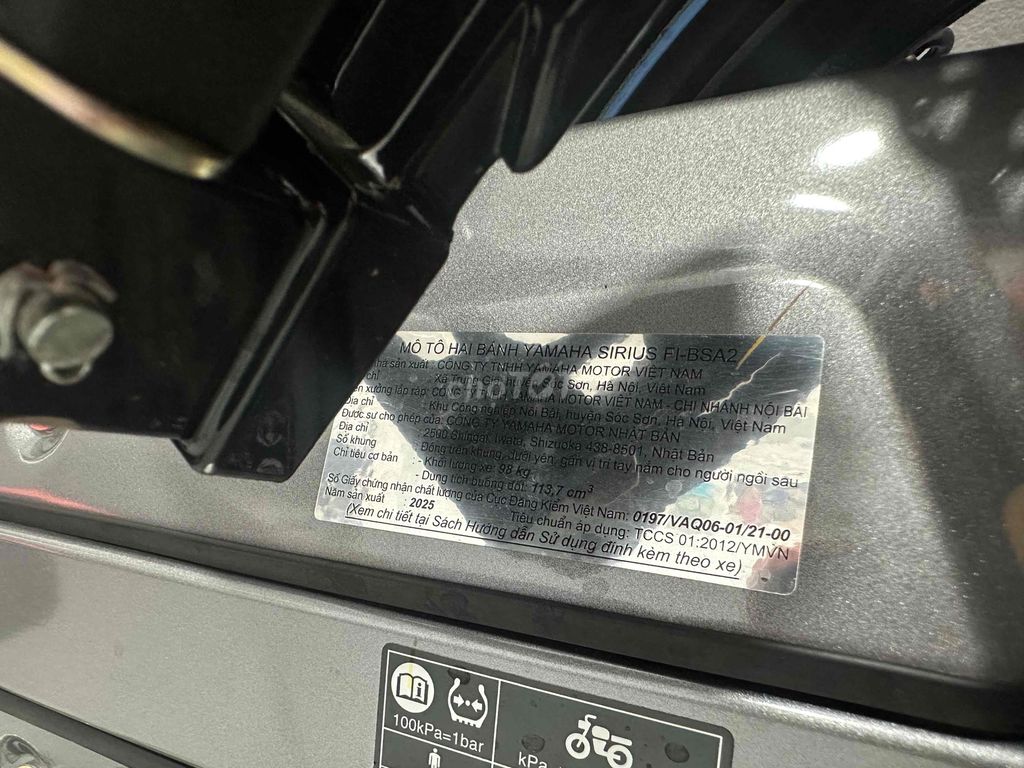 YAMAHA Sirius Fi 2025 - Đúng 266km ( Như Xe Mới ). Mua bán Xe máy tại Quận Tân Bình Tp Hồ Chí Minh được đăng bởi MR Đàm MOTOCAR hình 2