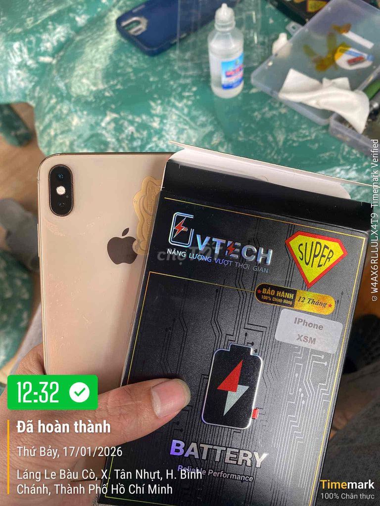 Pin điện thoại VTECH iPhone XSM. Mua bán Linh kiện (RAM, Card...) tại Huyện Long Thành Đồng Nai được đăng bởi Đức Nguyễn hình 1