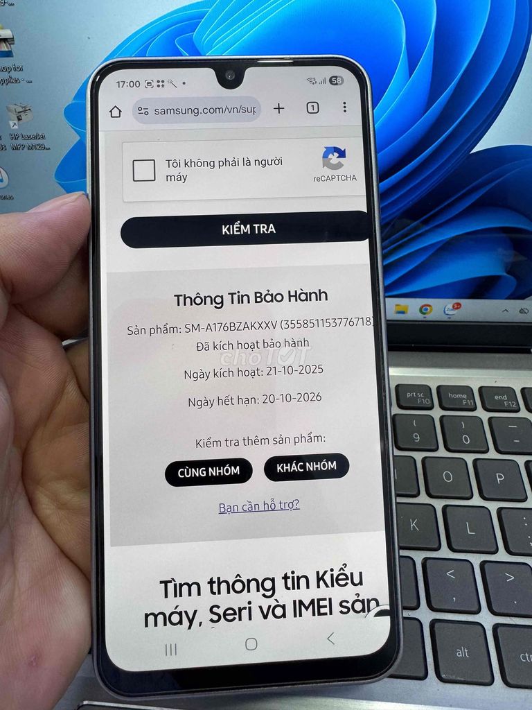 Samsung A17 5G 256GB Bạc. Mua bán Điện thoại tại Quận 6 Tp Hồ Chí Minh được đăng bởi QUỐC THIÊN BÁN GÓP 0 ĐỒNG  hình 1