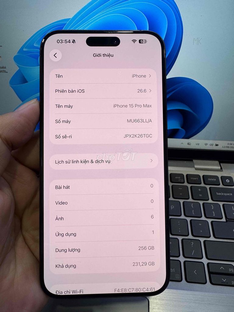 Apple iPhone 15 Pro Max 256GB Đen 78%. Mua bán Điện thoại tại Quận 6 Tp Hồ Chí Minh được đăng bởi QUỐC THIÊN BÁN GÓP 0 ĐỒNG  hình 1