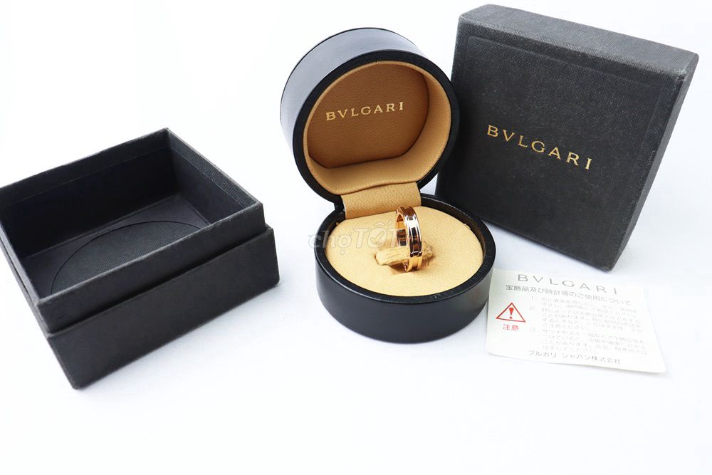 Nhẫn BVLGARI Vàng Hồng 18K - Size 56 - Fullbox