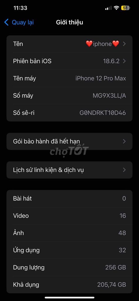 Apple iPhone 12 Pro Max 256GB Cũ. Mua bán Điện thoại tại Thành phố Hà Tĩnh Hà Tĩnh được đăng bởi Đoàn Mạnh Tiến hình 1