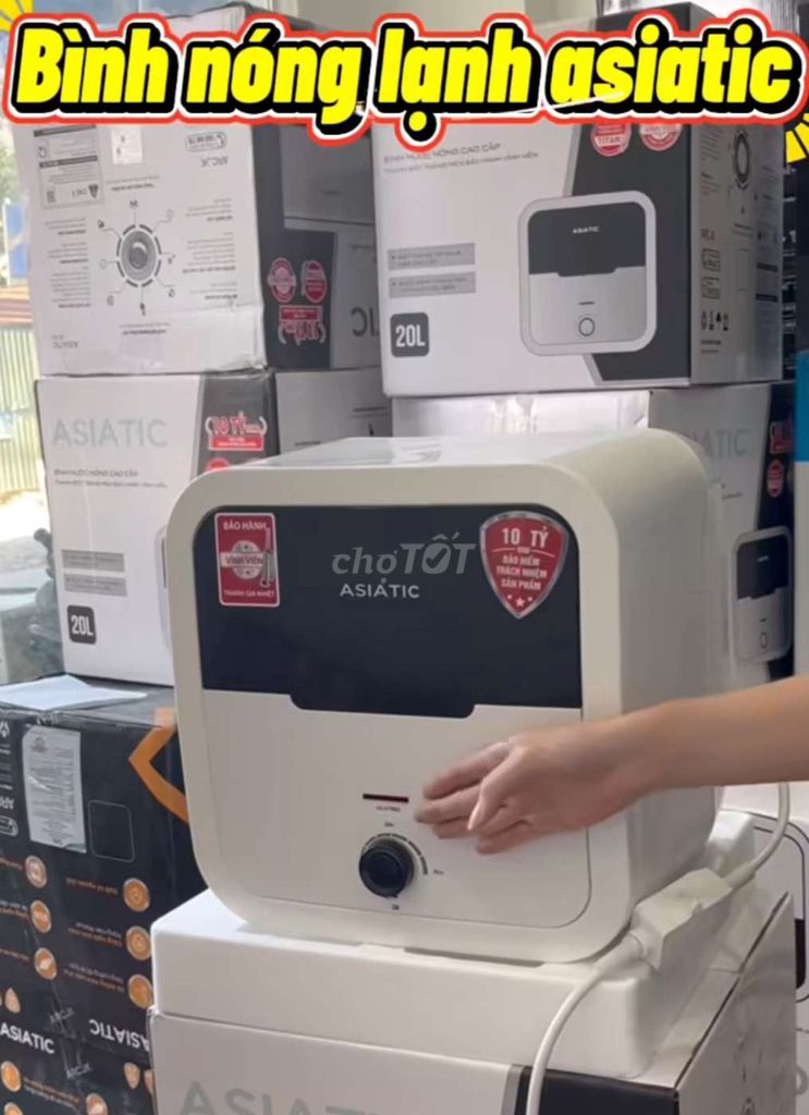 Bình nóng lạnh Asiatic 20L Trắng. Mua bán Thiết bị vệ sinh, nhà tắm tại Quận Ba Đình Hà Nội được đăng bởi trương trí dũng hình 1