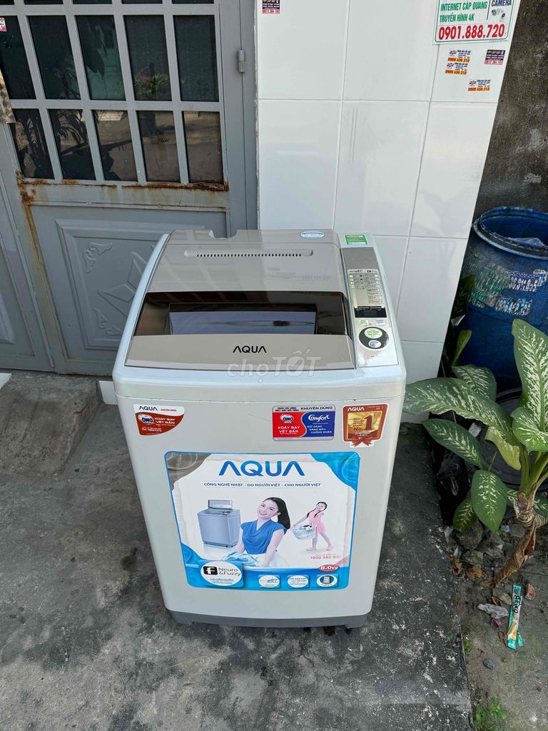 thanh lí máy giặt aqua 8kg chạy êm