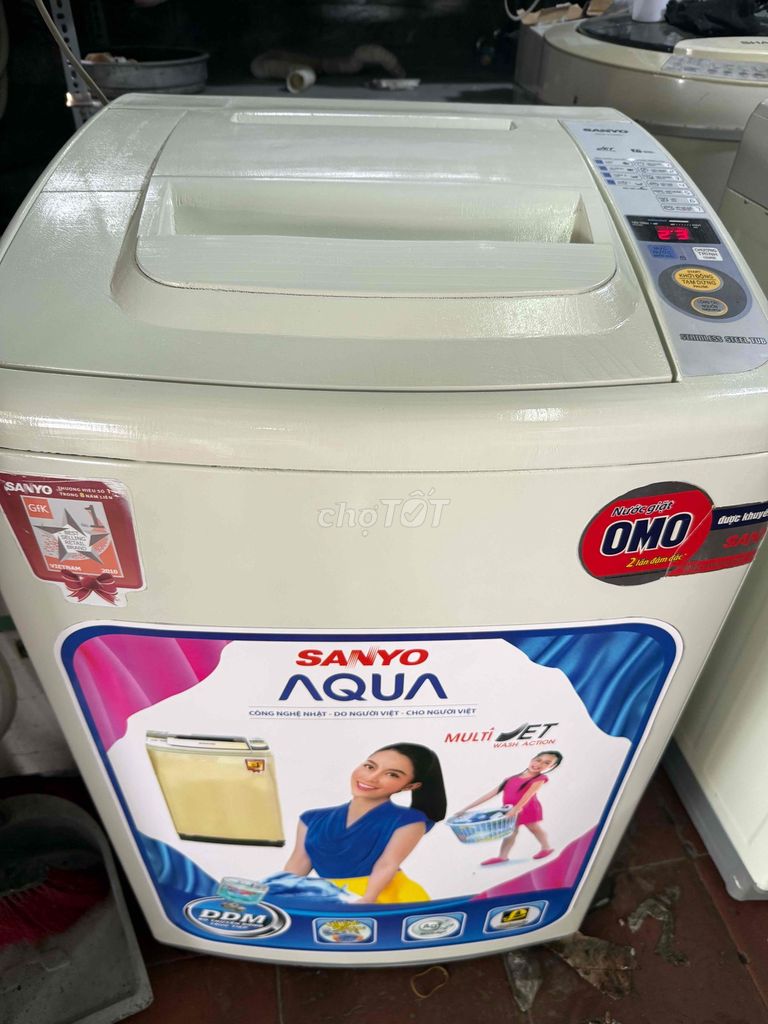 Máy giặt Sanyo 7kg Trắng tiết kiệm điện nước. Mua bán Máy giặt tại Quận 7 Tp Hồ Chí Minh được đăng bởi Điện Lạnh Giá Tốt hình 1