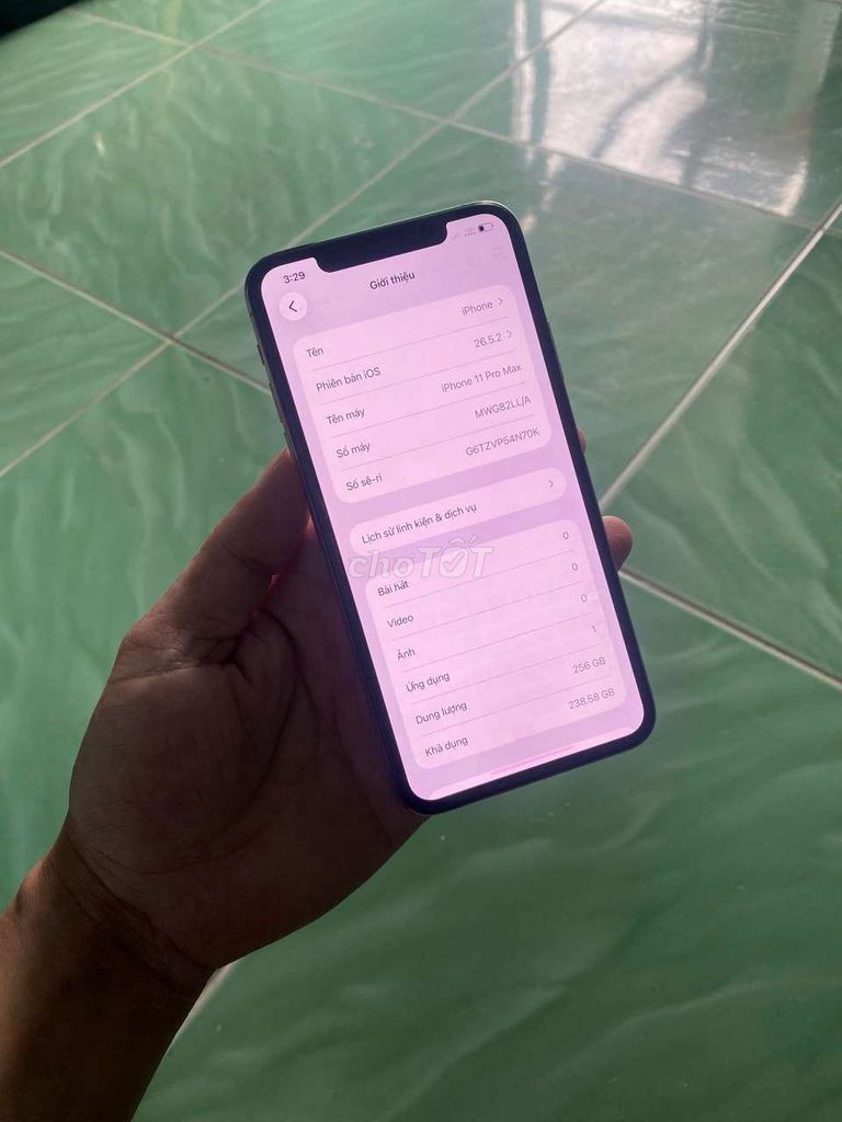 Apple iPhone 11 Pro Max 256GB Vàng đồng. Mua bán Điện thoại tại Thành phố Thủ Dầu Một Bình Dương được đăng bởi Nga tuấn Đt Giá rẻ hình 1