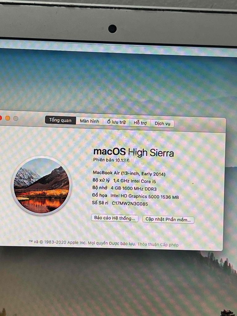 Apple MacBook Air 2014 Bạc. Mua bán Laptop tại Quận 11 Tp Hồ Chí Minh được đăng bởi Khánh hình 1