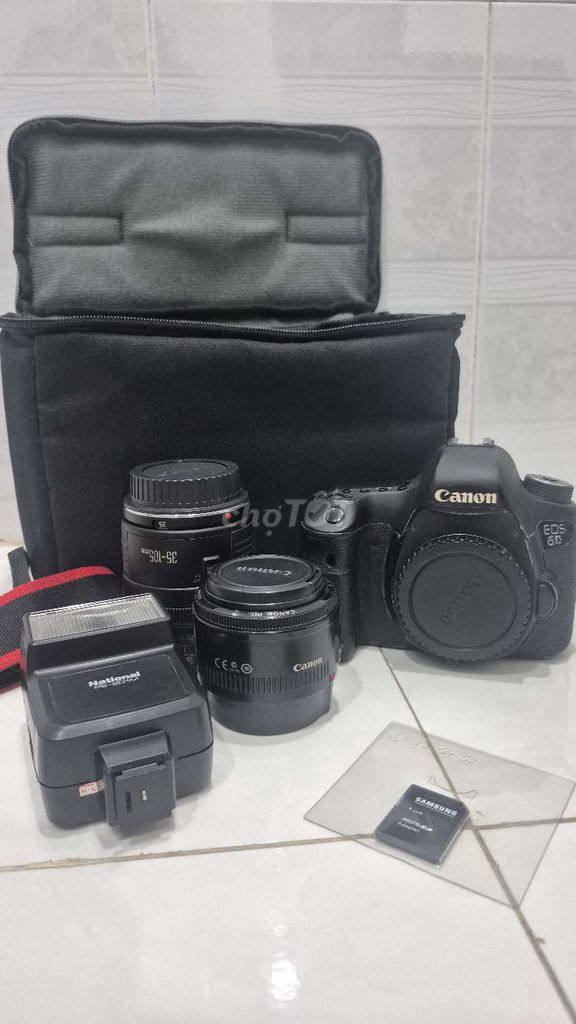 Máy ảnh Canon EOS 6D Đen kèm len 50mm+35-105mm. Mua bán Máy ảnh, Máy quay tại Thành phố Bến Tre Bến Tre được đăng bởi Ngọc Bích hình 1