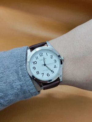 Đồng hồ si Nhật nam Telva kiểu basic