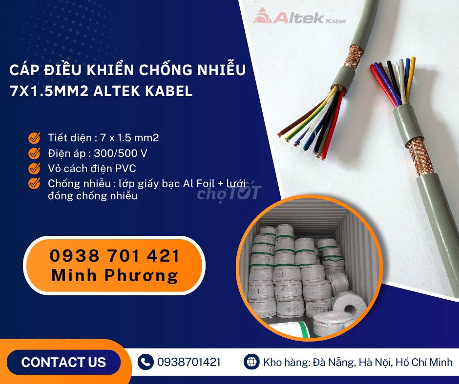 Cáp điều khiển Altek Kabel SH5007G1.5QMM. Mua bán Đồ chuyên dụng, Giống nuôi trồng tại Quận 6 Tp Hồ Chí Minh được đăng bởi Huyền Altek Kabel hình 1
